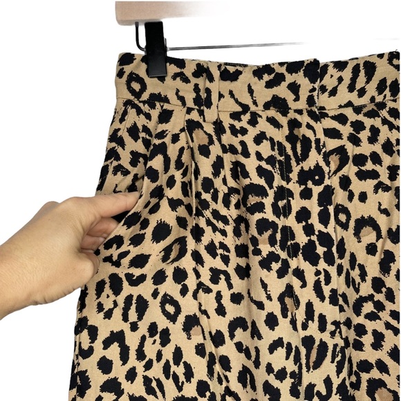 & Other Stories Leopard High Waist Tapered Trousers Pants - Picture 9 of 16
